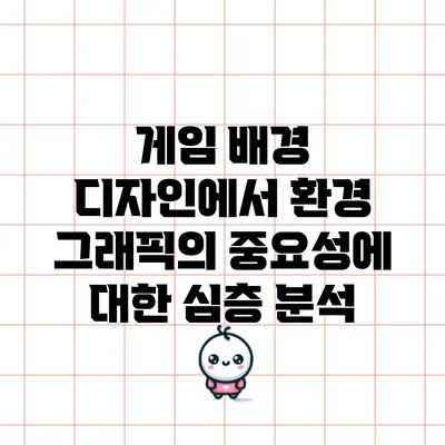 게임 배경 디자인에서 환경 그래픽의 중요성에 대한 심층 분석