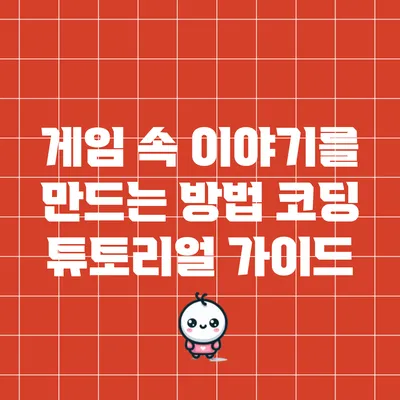 게임 속 이야기를 만드는 방법: 코딩 튜토리얼 가이드
