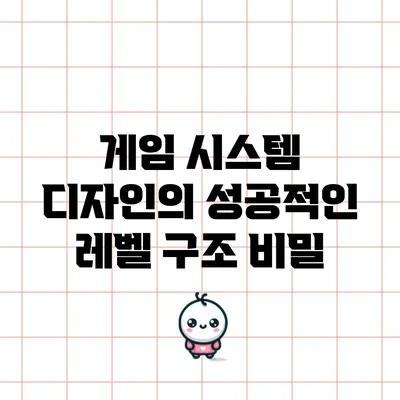 게임 시스템 디자인의 성공적인 레벨 구조 비밀
