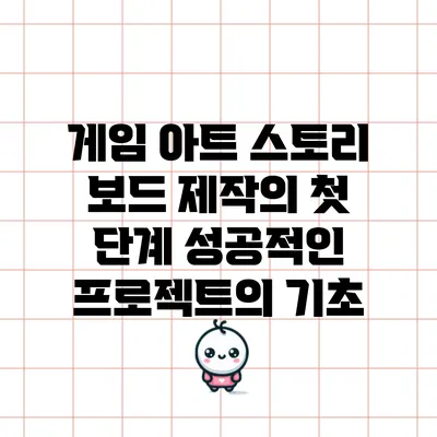 게임 아트 스토리 보드 제작의 첫 단계: 성공적인 프로젝트의 기초
