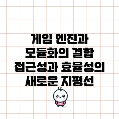 게임 엔진과 모듈화의 결합: 접근성과 효율성의 새로운 지평선