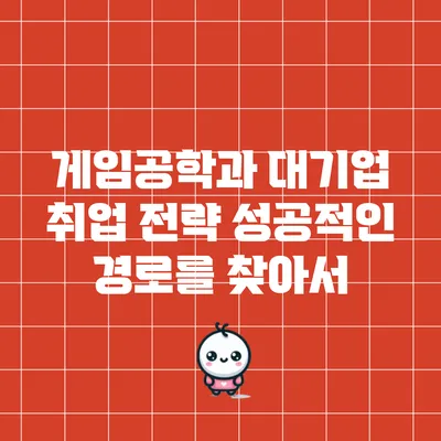 게임공학과 대기업 취업 전략: 성공적인 경로를 찾아서