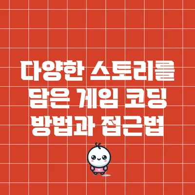 다양한 스토리를 담은 게임 코딩 방법과 접근법