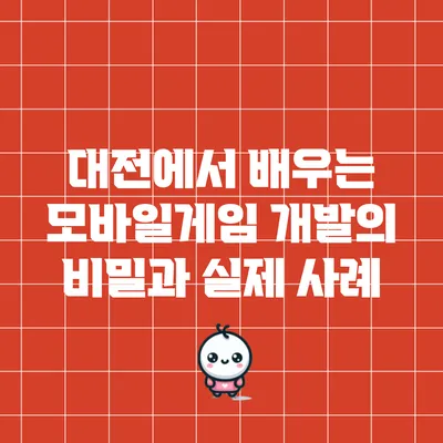 대전에서 배우는 모바일게임 개발의 비밀과 실제 사례