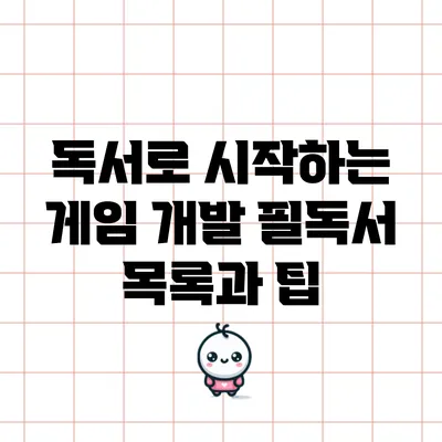 독서로 시작하는 게임 개발: 필독서 목록과 팁