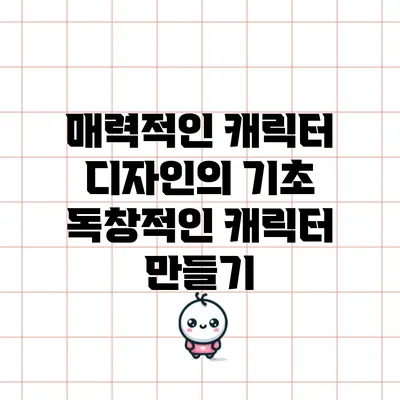 매력적인 캐릭터 디자인의 기초: 독창적인 캐릭터 만들기