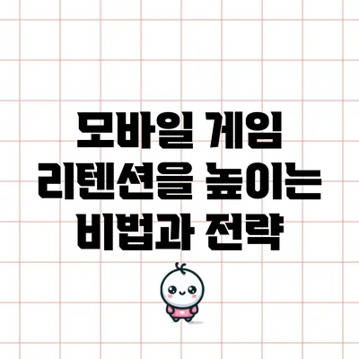 모바일 게임 리텐션을 높이는 비법과 전략