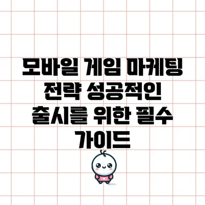 모바일 게임 마케팅 전략: 성공적인 출시를 위한 필수 가이드