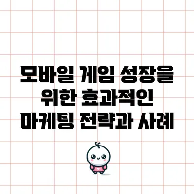 모바일 게임 성장을 위한 효과적인 마케팅 전략과 사례