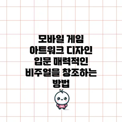 모바일 게임 아트워크 디자인 입문: 매력적인 비주얼을 창조하는 방법