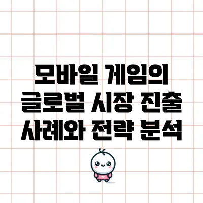 모바일 게임의 글로벌 시장 진출 사례와 전략 분석