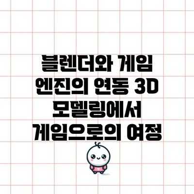 블렌더와 게임 엔진의 연동: 3D 모델링에서 게임으로의 여정