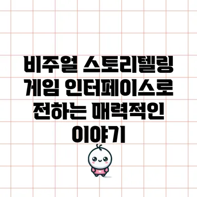 비주얼 스토리텔링: 게임 인터페이스로 전하는 매력적인 이야기