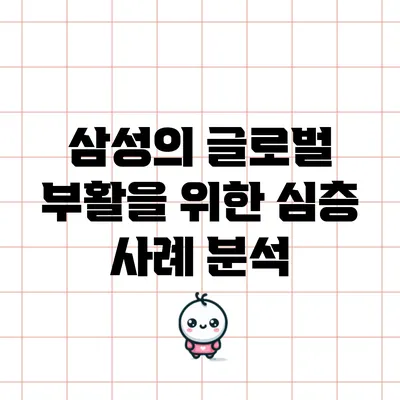 삼성의 글로벌 부활을 위한 심층 사례 분석
