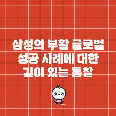 삼성의 부활: 글로벌 성공 사례에 대한 깊이 있는 통찰