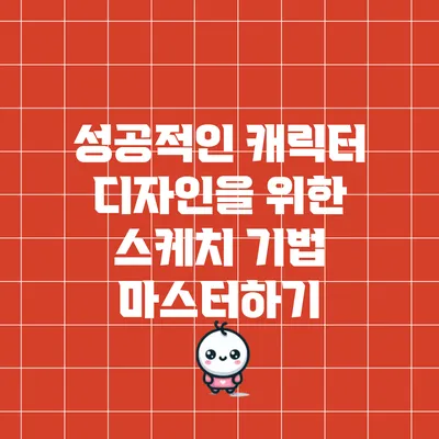 성공적인 캐릭터 디자인을 위한 스케치 기법 마스터하기