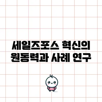 세일즈포스: 혁신의 원동력과 사례 연구
