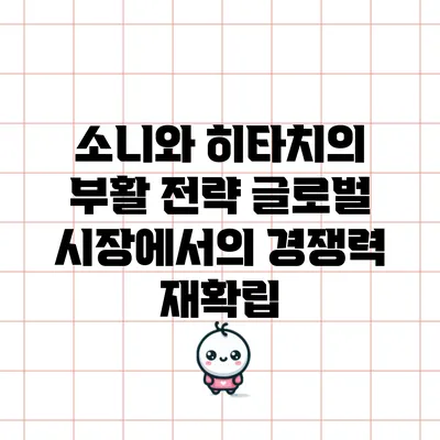 소니와 히타치의 부활 전략: 글로벌 시장에서의 경쟁력 재확립