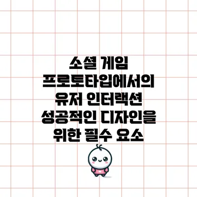 소셜 게임 프로토타입에서의 유저 인터랙션: 성공적인 디자인을 위한 필수 요소