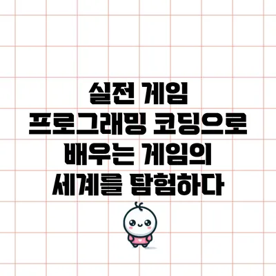 실전 게임 프로그래밍: 코딩으로 배우는 게임의 세계를 탐험하다