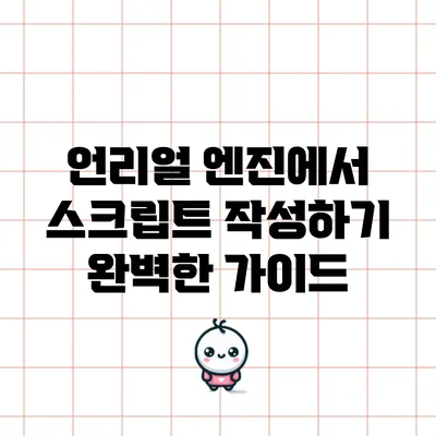 언리얼 엔진에서 스크립트 작성하기: 완벽한 가이드