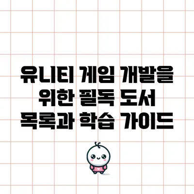 유니티 게임 개발을 위한 필독 도서 목록과 학습 가이드