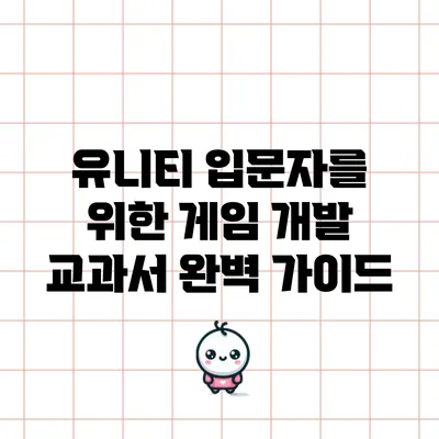 유니티 입문자를 위한 게임 개발 교과서 완벽 가이드