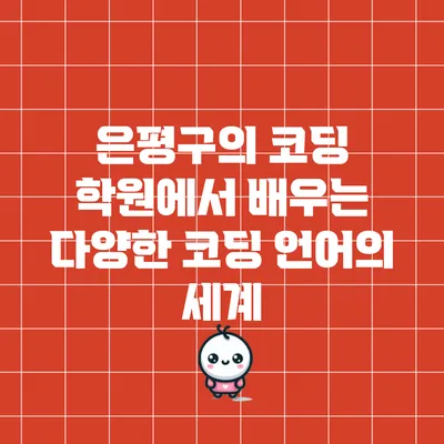 은평구의 코딩 학원에서 배우는 다양한 코딩 언어의 세계