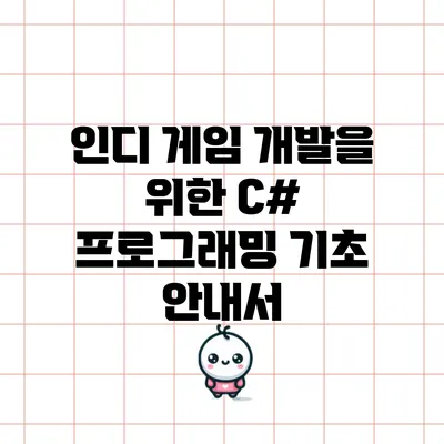 인디 게임 개발을 위한 C# 프로그래밍 기초 안내서