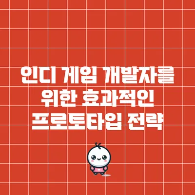 인디 게임 개발자를 위한 효과적인 프로토타입 전략