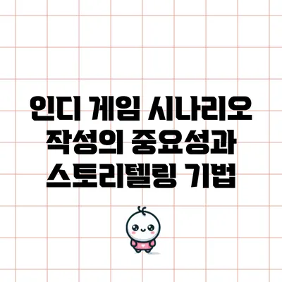 인디 게임 시나리오 작성의 중요성과 스토리텔링 기법