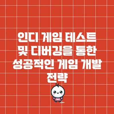 인디 게임 테스트 및 디버깅을 통한 성공적인 게임 개발 전략