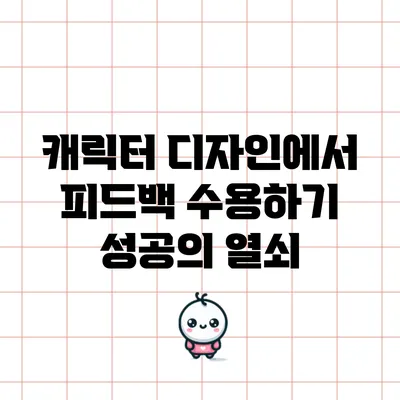 캐릭터 디자인에서 피드백 수용하기: 성공의 열쇠