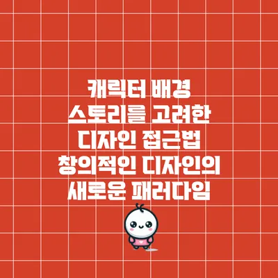 캐릭터 배경 스토리를 고려한 디자인 접근법: 창의적인 디자인의 새로운 패러다임