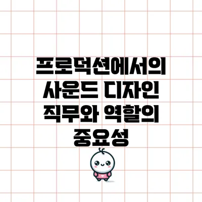 프로덕션에서의 사운드 디자인: 직무와 역할의 중요성