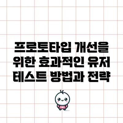 프로토타입 개선을 위한 효과적인 유저 테스트 방법과 전략