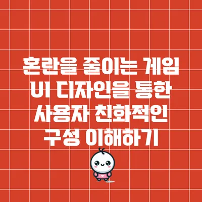 혼란을 줄이는 게임 UI 디자인을 통한 사용자 친화적인 구성 이해하기