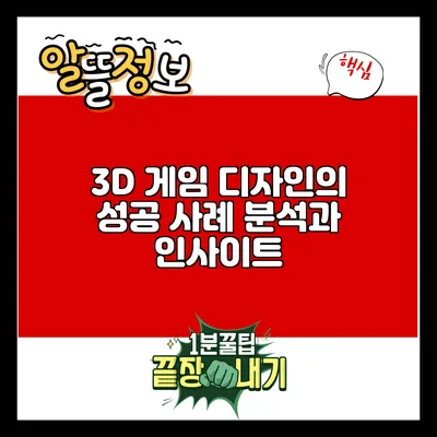 3D 게임 디자인의 성공 사례 분석과 인사이트