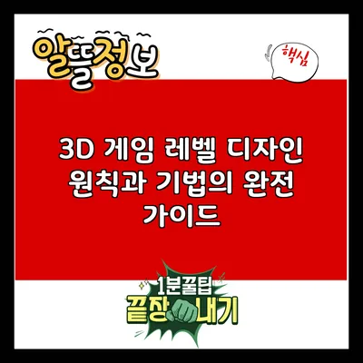 3D 게임 레벨 디자인: 원칙과 기법의 완전 가이드