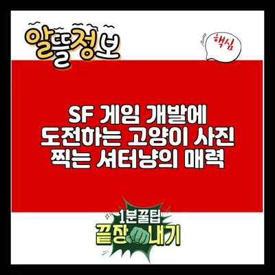 SF 게임 개발에 도전하는 고양이 사진 찍는 셔터냥의 매력