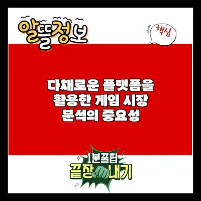 다채로운 플랫폼을 활용한 게임 시장 분석의 중요성