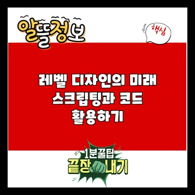 레벨 디자인의 미래: 스크립팅과 코드 활용하기