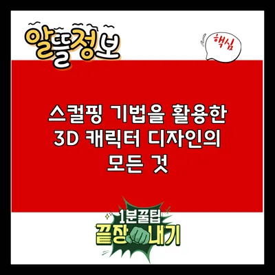 스컬핑 기법을 활용한 3D 캐릭터 디자인의 모든 것