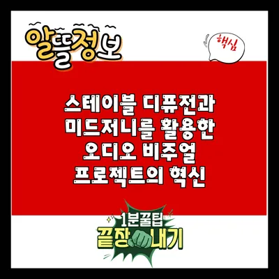 스테이블 디퓨전과 미드저니를 활용한 오디오 비주얼 프로젝트의 혁신