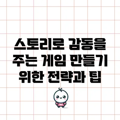 스토리로 감동을 주는 게임 만들기 위한 전략과 팁