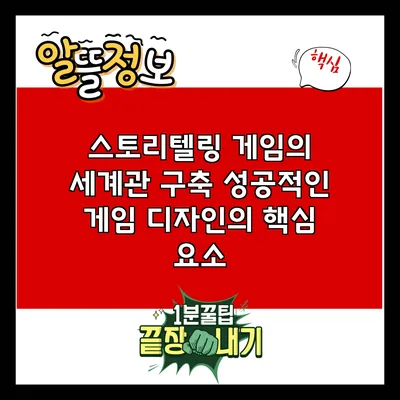 스토리텔링 게임의 세계관 구축: 성공적인 게임 디자인의 핵심 요소