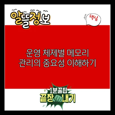 운영 체제별 메모리 관리의 중요성 이해하기