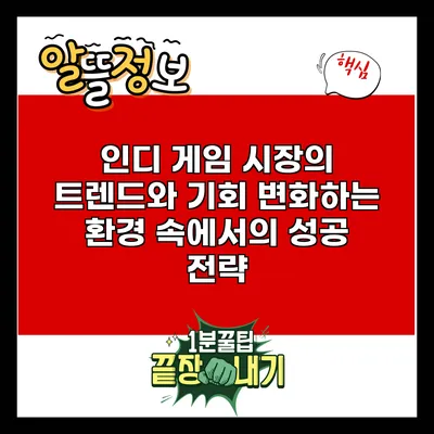 인디 게임 시장의 트렌드와 기회: 변화하는 환경 속에서의 성공 전략