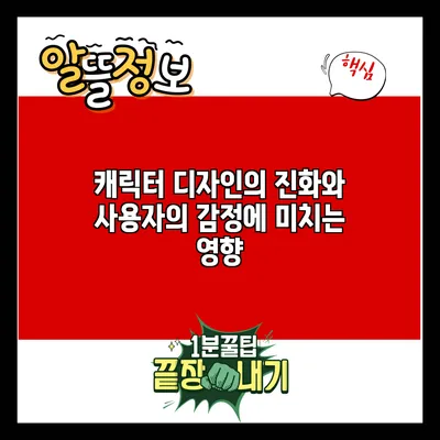 캐릭터 디자인의 진화와 사용자의 감정에 미치는 영향