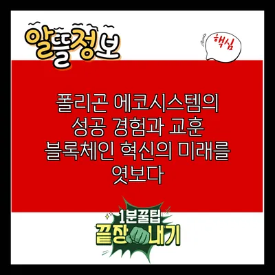 폴리곤 에코시스템의 성공 경험과 교훈: 블록체인 혁신의 미래를 엿보다